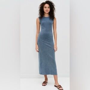 Splendid NWT Sz XL Blue Maxi Tank Dress